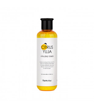 Тонер для обличчя з екстрактом юдзу Citrus Yuja Vitalizing Toner FarmStay, 280 мл