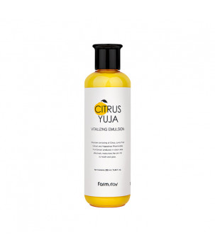Емульсія для обличчя з екстрактом юдзу Citrus Yuja Emulsion FarmStay, 280 мл