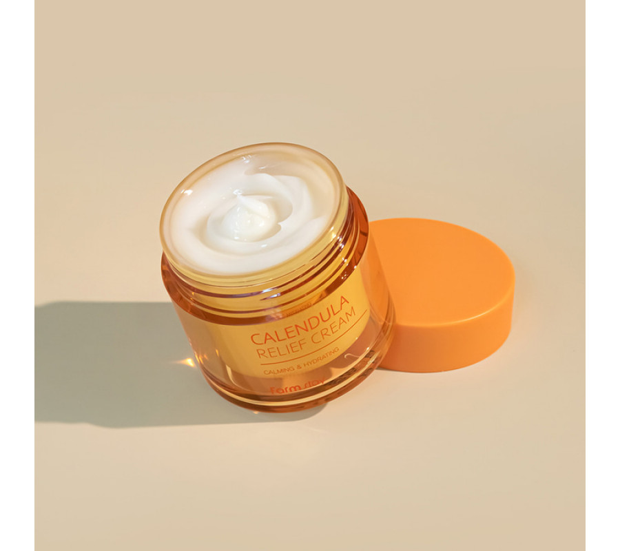 FarmStay Calendula Relief Cream — заспокійливий крем для обличчя, 80 мл
