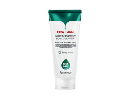 FarmStay Cica Farm Nature Solution Cleansing Foam — пінка для вмивання з азіатською центелою, 180 мл