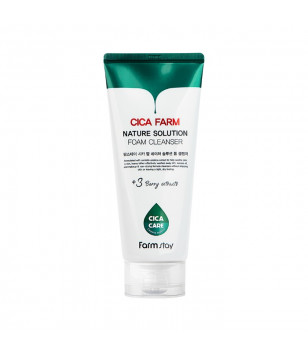 Пенка для умывания с азиатской центеллой Cica Farm Nature Solution Cleansing Foam FarmStay, 180 мл