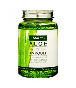 Ампульная сыворотка с экстрактом алоэ Aloe All-In-One Ampoule FarmStay, 250 мл