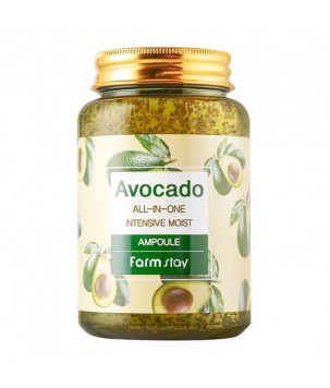 Многофункциональная сыворотка с экстрактом авокадо Avocado All-In-One Intensive Moist Ampoule FarmSt
