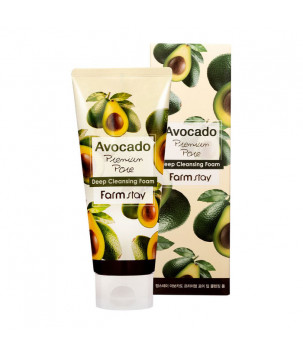 Пенка для лица Avocado Premium Pore Deep Cleansing Foam FarmStay, 180 мл