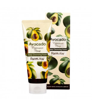 Пінка для обличчя Avocado Premium Pore Deep Cleansing Foam FarmStay, 180  мл