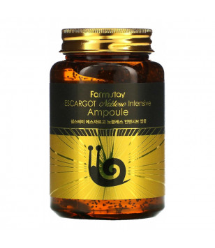 Ампульная сыворотка с муцином улитки Escargot Noblesse Intensive Ampoule FarmStay, 250 мл