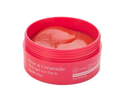 Гидрогелевые патчи с керамидами и розой Rose & Ceramide Eye Patch FarmStay, 60шт
