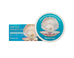 Патчі гідрогелеві з екстрактом перлів White Pearl Hydrogel Eye Patch FarmStay, 60шт