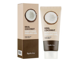 Пілінг-скатка з кокосовою олією Real Coconut Deep Clear Peeling Gel FarmStay, 100 мл