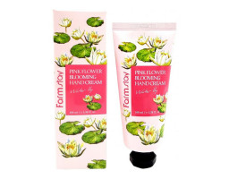 Крем для рук, с экстрактом лилии Pink Flower Blooming Hand Cream Water Lily FarmStay, 100 мл