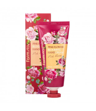 Крем для рук з екстрактом троянди Pink Flower Blooming Hand Cream Pink Rose FarmStay, 100 мл
