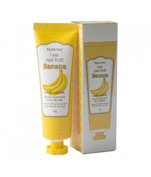 Крем для рук з екстрактом банана I Am Real Fruit Banana Hand Cream FarmStay, 100 мл