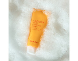 FarmStay Calendula Relief Cleansing Foam — успокаивающая пенка для умывания с календулой, 180 мл