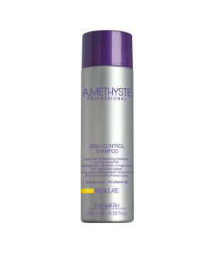Балансуючий шампунь тривалої дії для жирної шкіри Amethyste Regulate Sebo Control Shampoo FarmaVita, 250 мл