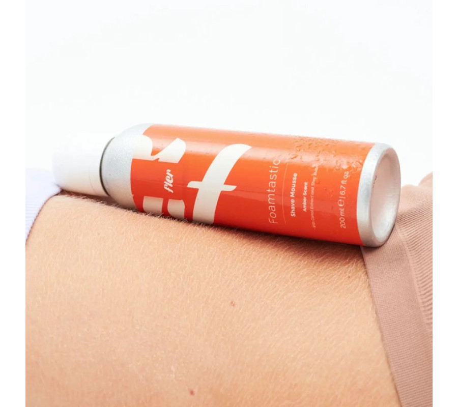 Мусс для бритья с экстрактом моркови и маслом ши Foamtastic Shave Mousse Amber Scent Fler, 200 мл