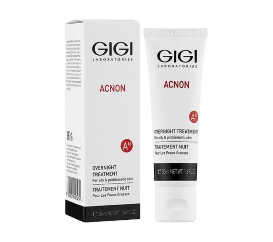 Нічний крем для жирної й проблемної шкіри Acnon Overnight Treatment Gigi, 50 мл