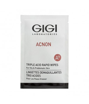 Вологі серветки з кислотою Acnon Triple Acid Rapid Wipes Gigi, 30шт