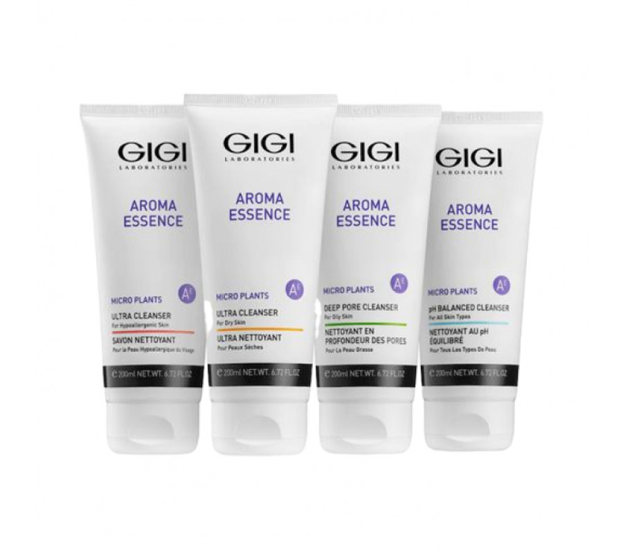 Мило для всіх типів шкіри обличчя Aroma Essence Micro Plants pH Balanced Cleanser Gigi, 200 мл