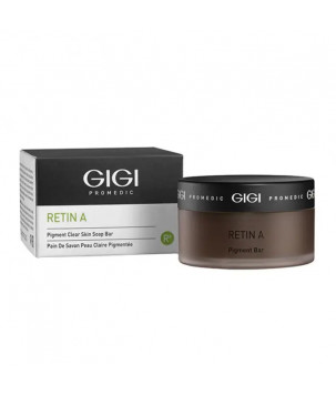 Протипігментне мило в банку зі спонжем для обличчя Retin A Pigment Bar Gigi, 100 гр