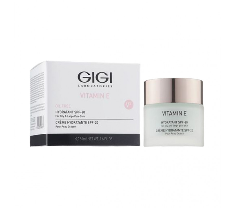 Зволожувач для сухої шкіри Vitamin E Moisturizer for dry skin SPF-20 Gigi, 50 мл