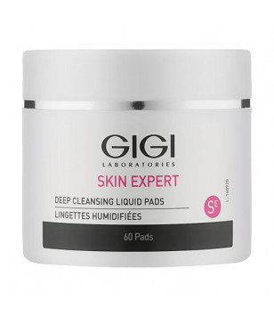 Влажные спонжи для пилинга Derma Clear Deep Cleansing Liquid Pads Gigi, 60шт