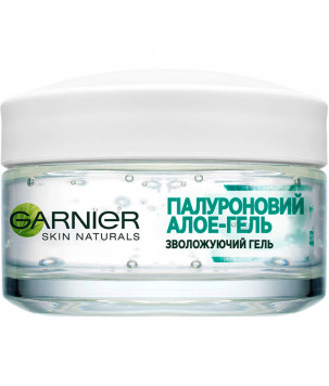 Гіалуроновий алое-гель для нормальної та змішаної шкіри обличчя Garnier, 50 мл