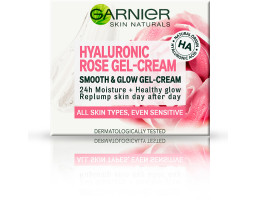 Гиалуроновый гель-крем с розовой водой, увлажняющее средство для всех типов кожи Garnier, 50 мл