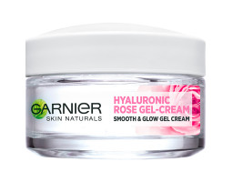 Гиалуроновый гель-крем с розовой водой, увлажняющее средство для всех типов кожи Garnier, 50 мл