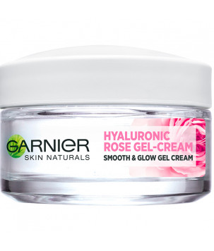 Гиалуроновый гель-крем с розовой водой, увлажняющее средство для всех типов кожи Garnier, 50 мл