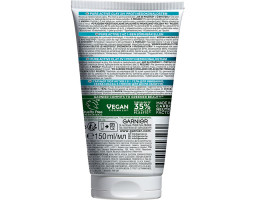 Засіб 3в1 : гель для вмивання, скраб і маска з глиною для шкіри обличчя Garnier, 150 мл