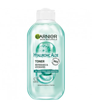 Зволожуючий тонік з алое і гіалуроновою кислотою для всіх типів шкіри обличчя, навіть чутливої Garnier, 200 мл