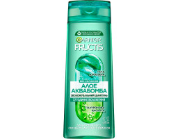 Шампунь для нормального волосся "Алое Аква Бомба" з рослинним гліцерином і алое Garnier Fructis, 400 мл