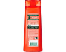 Зміцнюючий шампунь для пошкодженого волосся з рослинним кератином і маслом амли Garnier Fructis, 250 мл