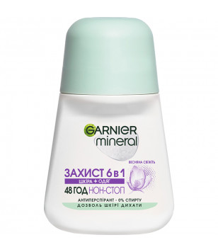 Шариковый дезодорант-антиперспирант "Защита 6 Весенняя Свежесть" Garnier, 50 мл