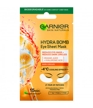 Тканевые патчи под глаза "Увлажнение + Свежий взгляд" с апельсиновым соком и гиалуроновой кислотой G