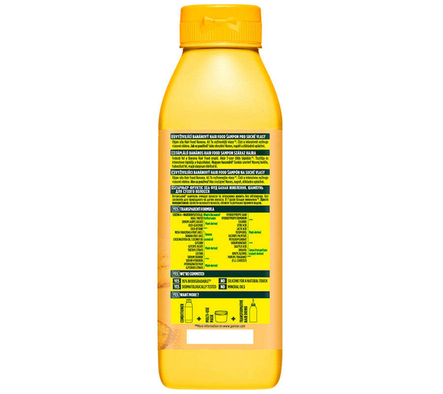 Шампунь "Банан", живлення для дуже сухого волосся Garnier Fructis, 50 мл