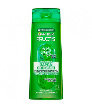 Шампунь для волосся "Заряд свіжості" для волосся, схильного до жирності Garnier Fructis, 400 мл