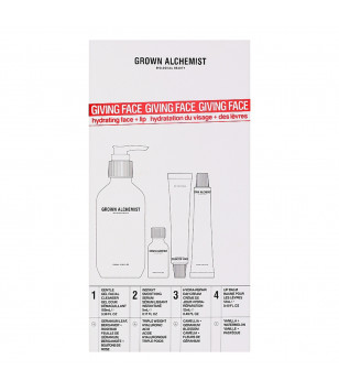 Grown Alchemist Набір Giving Face (f/gel/100ml + f/cr/12ml+l/balm/12ml+f/ser/5ml)