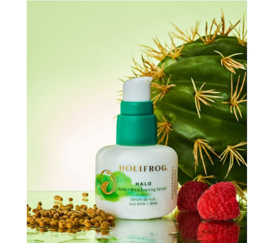 Нічна сироватка для обличчя з кислотами Halo AHA+BHA Evening Serum HoliFrog, 30 мл