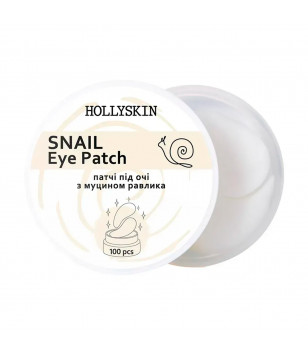 Hollyskin Патчі під очі з муцином равлика Snail Eye Patch, 100 шт