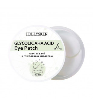 Hollyskin Патчі під очі із гліколевою кислотою Glycolic AHA Acid Eye Patch, 100 шт