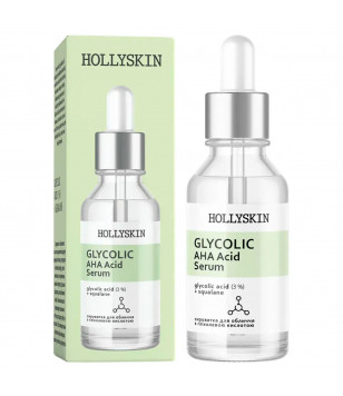 Hollyskin Сыворотка для лица на основе гликолевой кислоты Glycolic AHA Acid Serum, 30 мл