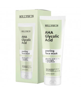 Hollyskin Маска для обличчя з гліколевою кислотою Glycolic AHA Acid Face Mask, 100 мл