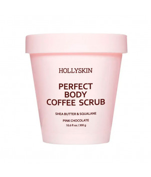 Hollyskin Скраб для ідеально гладенької шкіри з маслом ши та скваланом Perfect Body Coffee Scrub Pink Chocolat