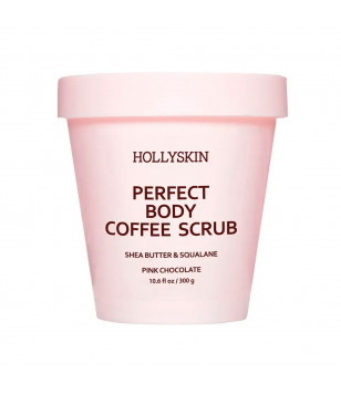 Hollyskin Скраб для ідеально гладенької шкіри з маслом ши та скваланом Perfect Body Coffee Scrub Pink Chocolat