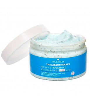 Hollyskin Охолоджувальний антицелюлітний скраб для тіла з морською сіллю й ефірною олією перцевої м'яти Thalas