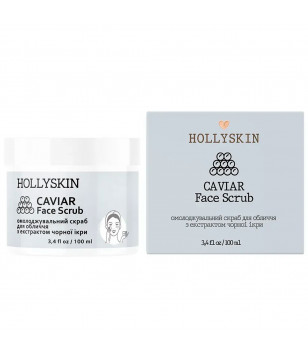 Hollyskin Скраб для лица с экстрактом черной икры Caviar Face Scrub, 100 мл