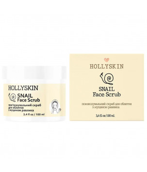 Hollyskin Скраб для обличчя з муцином равлика Snail Face Scrub, 100 мл