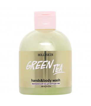 Hollyskin Зволожувальний гель для рук і тіла Green Tea Hands & Body Wash, 300 мл