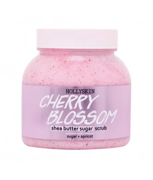Hollyskin Цукровий скраб з олією ши і перлітом Cherry Blossom, 350 г